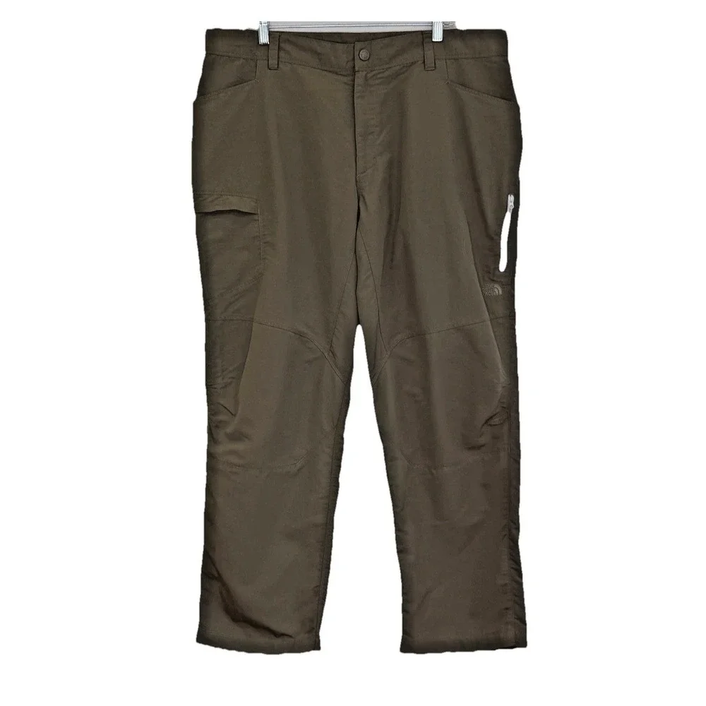 The North Face Paramount Traverse Pants Mens Size 40 Short Brown Cargo Pockets